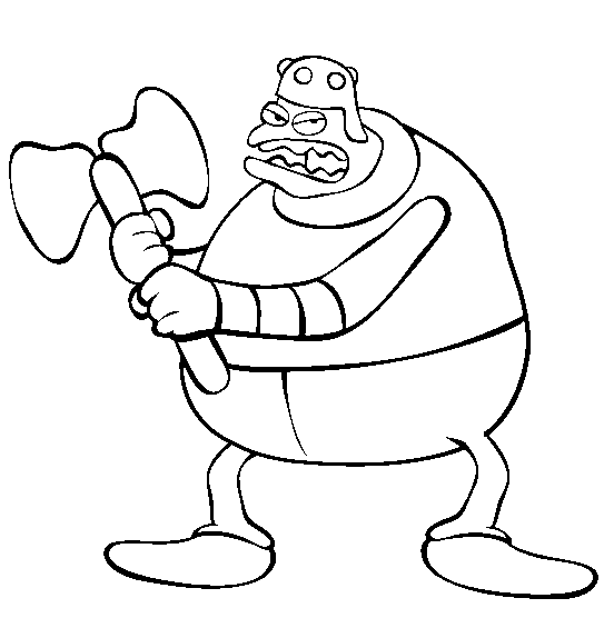 Ogre Coloring Page