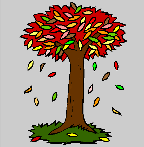 Falling Leaves Coloring Page