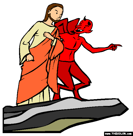 The Temptation Coloring Page