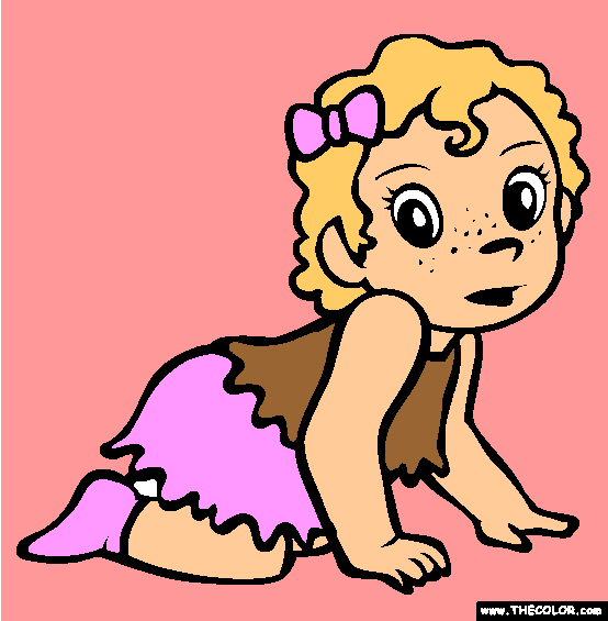 Crawling Coloring Page