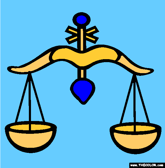 Libra Coloring Page