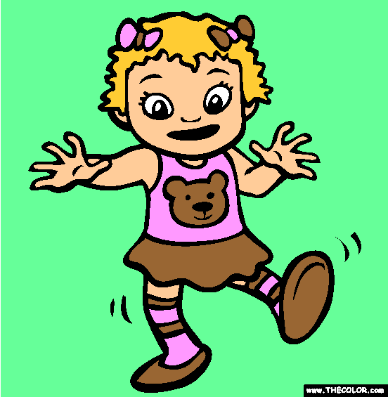 First Steps Coloring Page