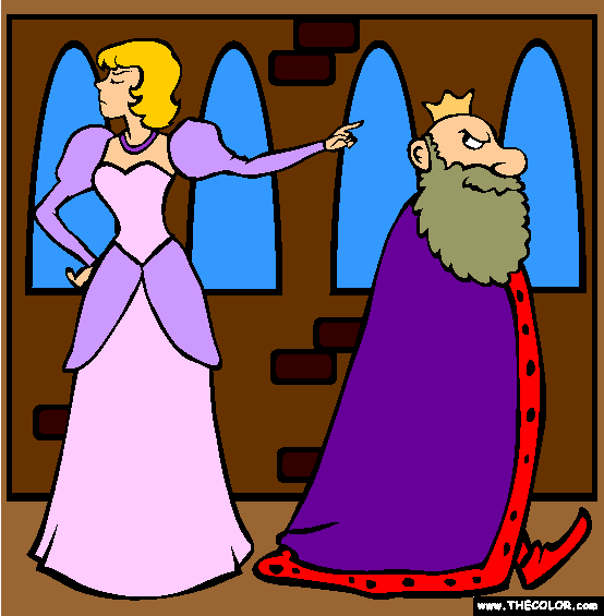 King Thrushbeard Coloring Page