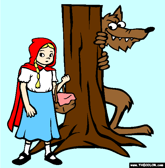 Red Riding Hood Coloring Page