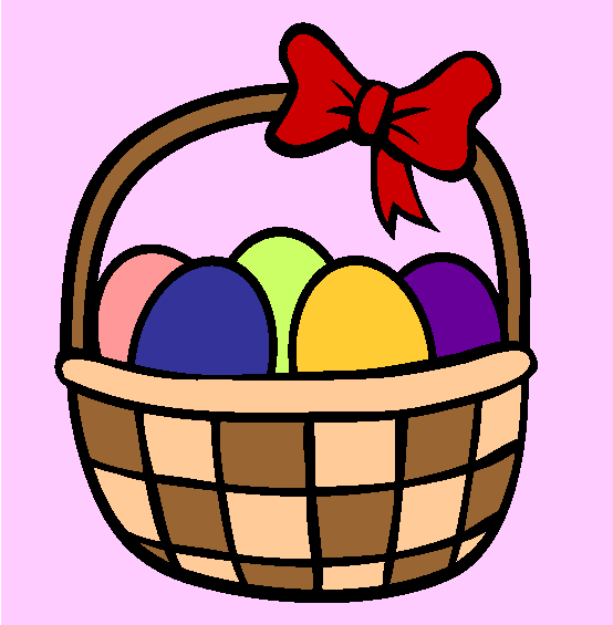 Easter Basket Coloring Page