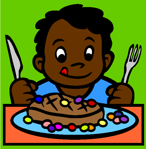 Steak And Skittles Coloring Page