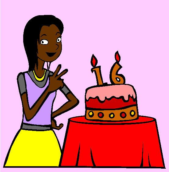 Sweet 16 Coloring Page