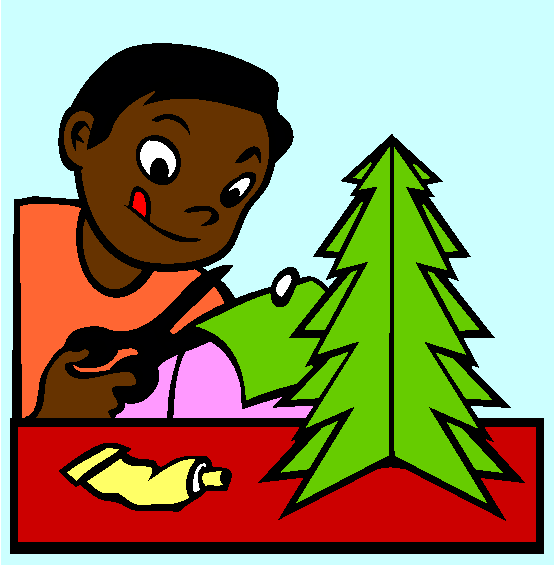 Making Paper Trees Coloring Page