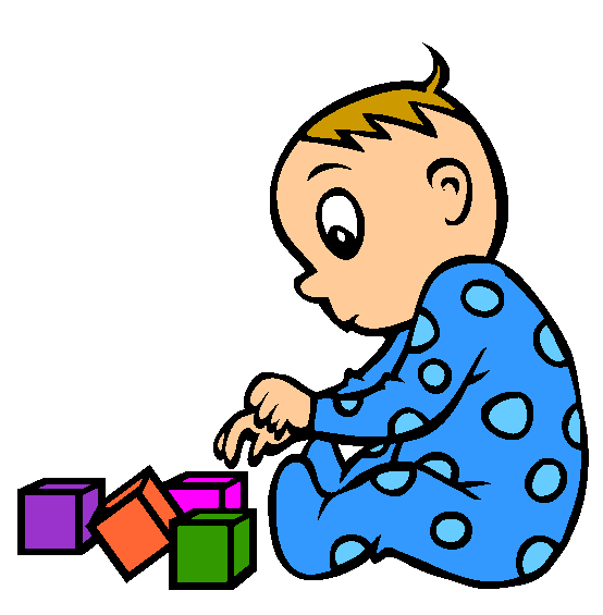 Playing With Blocks Coloring Page