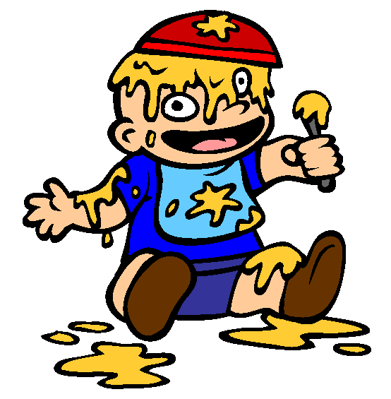Making A Mess Coloring Page