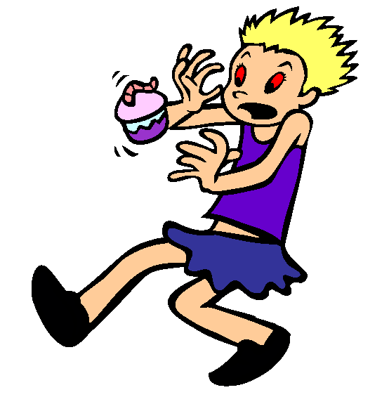 Worm On Cupcake Coloring Page