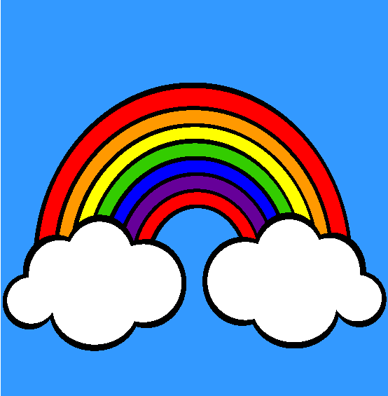 Rainbows Coloring Page