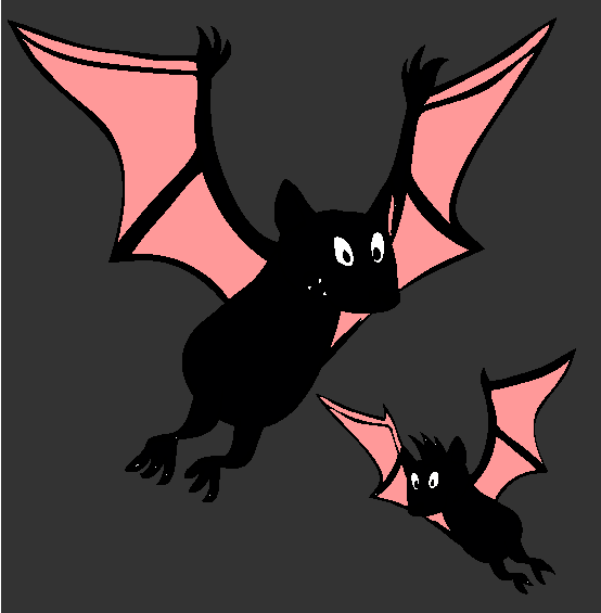 Halloween Bats Coloring Page