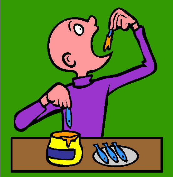 Orange Marmalade Anchovies Coloring Page