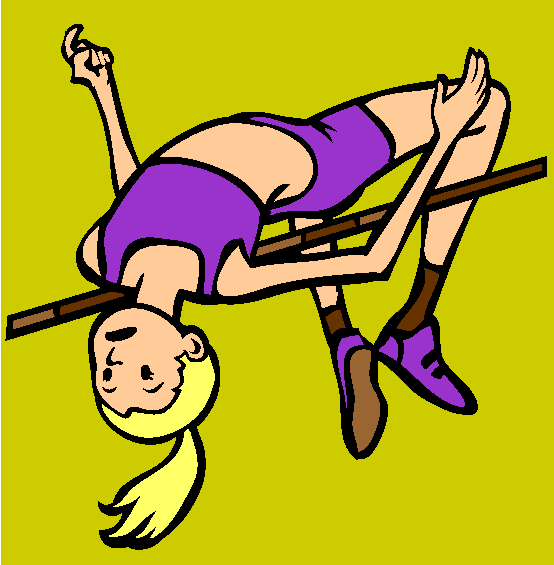 High Jump Coloring Page