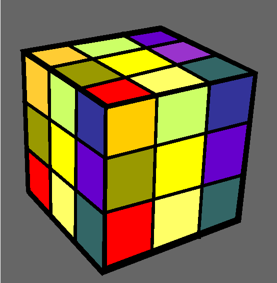 Rubiks Cube Coloring Page