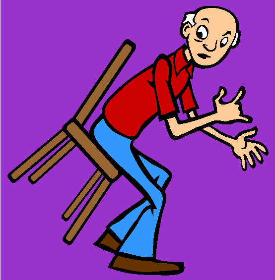 Stuck On Chair Coloring Page