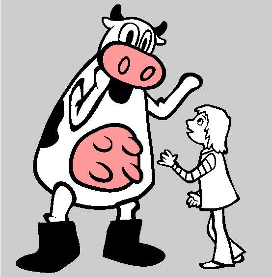 Character Greeting Coloring Page