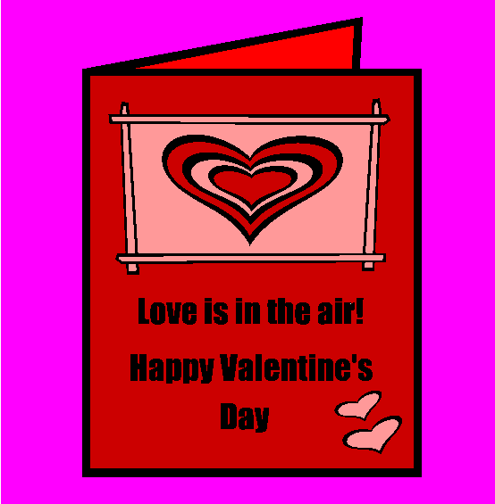 Valentines Day Card Online Coloring Page