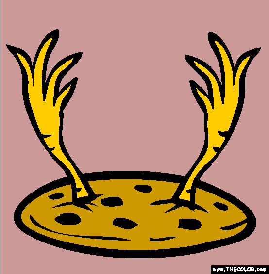 Chicken Feet Cookie Coloring Page