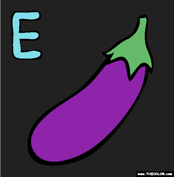 E Coloring Page