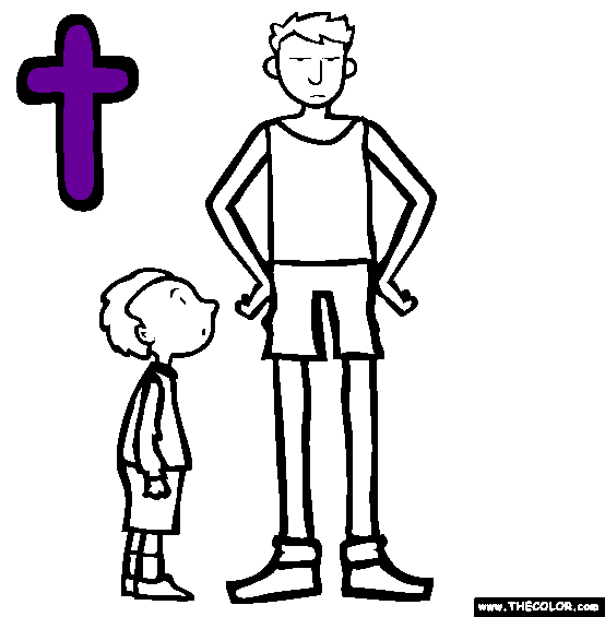 The Letter T Online Alphabet Coloring Page