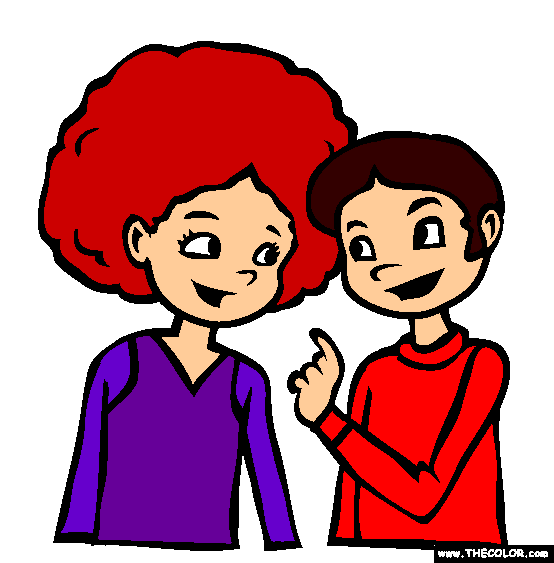 70s Hairstyles Coloring Page