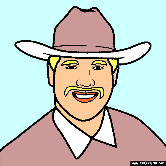 Cowboy Coloring Page