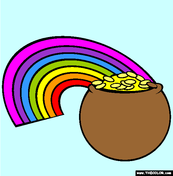 Pot of Gold Coloring Page