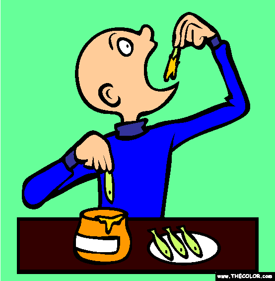 Orange Marmalade Anchovies Coloring Page