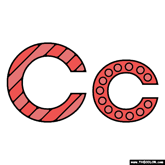 Letter C Coloring Page