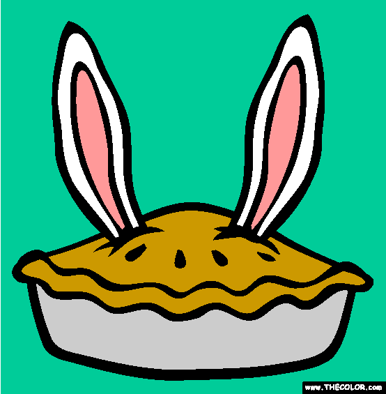 Rabbit Ears Pie Coloring Page