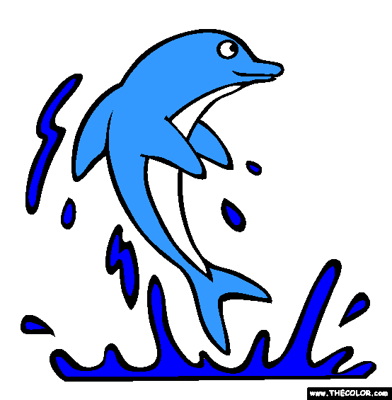 Dolphin Coloring Page