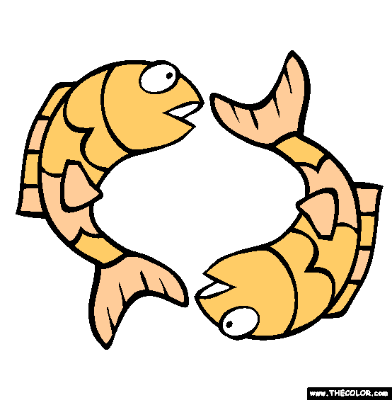 Pisces Coloring Page