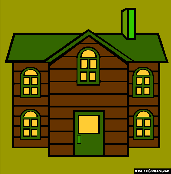 New Home Coloring Page