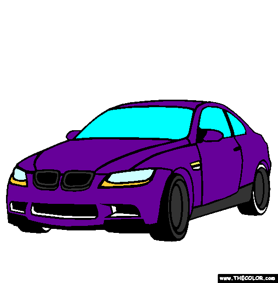 BMW M3 Coloring Page