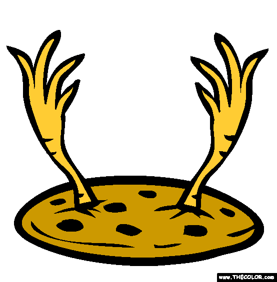 Chicken Feet Cookie Coloring Page