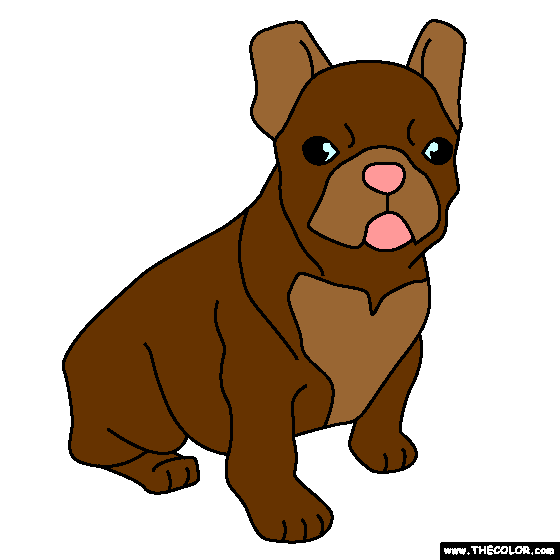 French Bulldog Puppy Coloring Page