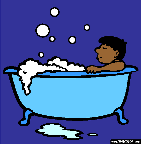 The Bathtub Coloring Page