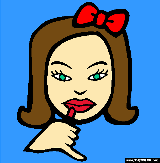  Lipstick Coloring Page