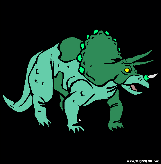 Triceratops Coloring Page
