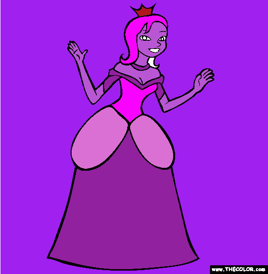Princess Online Coloring Page