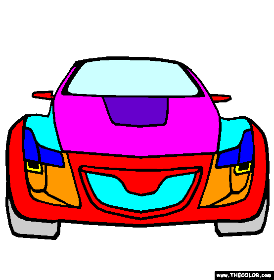 Mazda Kabura Concept Coloring Page