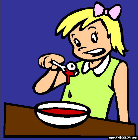 Eyeball Soup Coloring Page