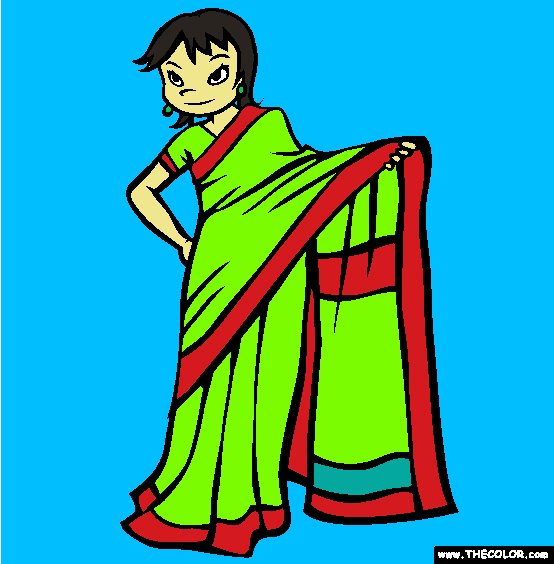 India Coloring Page