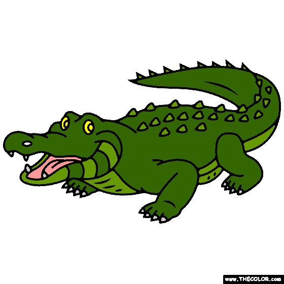 Crocodile Coloring Page