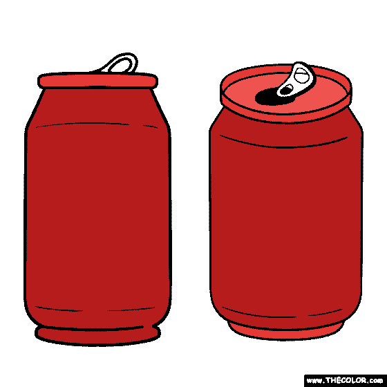 Soda Coloring Page