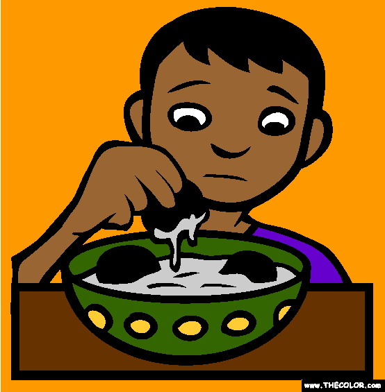 Clam Chowder With Oreos Coloring Page