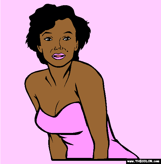 Marilyn Monroe Coloring Page