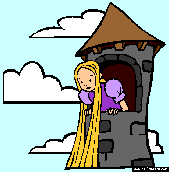 Rapunzel Coloring Page